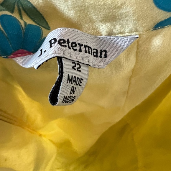 Vintage J. Peterman Yellow Floral Halter Dress - Picture 5 of 7